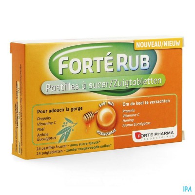 Forte Rub Keeltabletten Honing 24