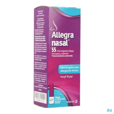 Allegra Nasal 55mcg/dosis Neusspray 120 Verstuiv.