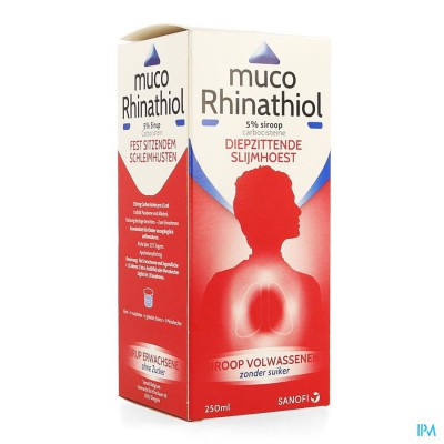 Muco Rhinathiol 5% Sir Ad S/sucre 250ml