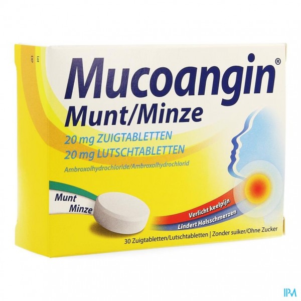 Mucoangin Munt Zuigtabletten 30x20mg